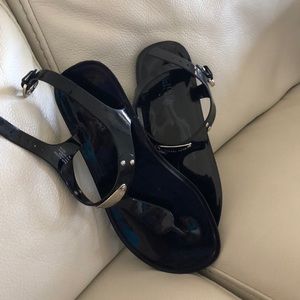 Authentic Black Paton Sandals